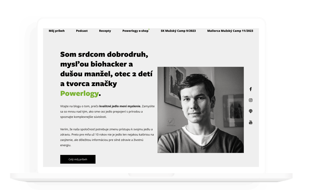 Blog dusanplichta.com na notebooku a mobile