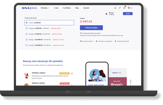 Detail produktu v českej verzii e-shopu s cenami v korunách
