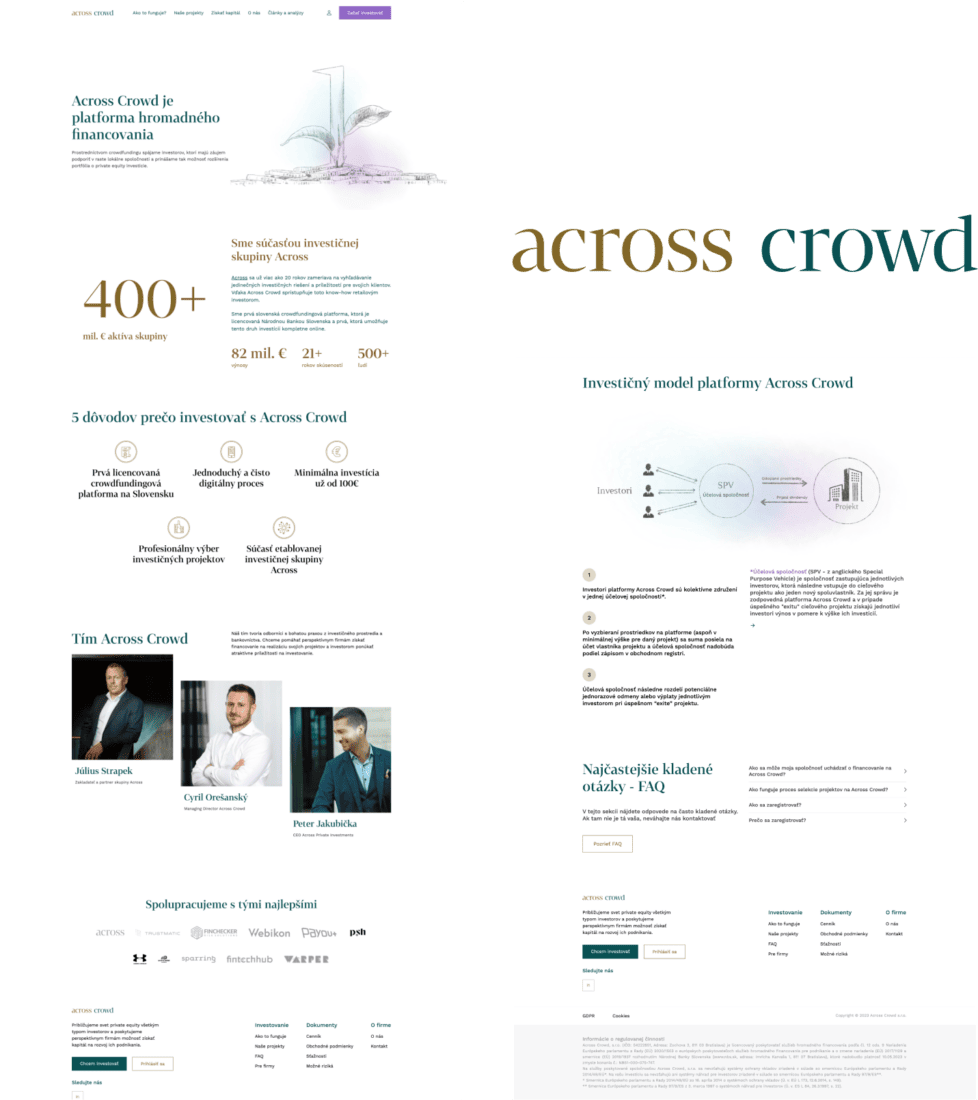 Across Connect – mobilná aplikácia na správu finančného portfólia